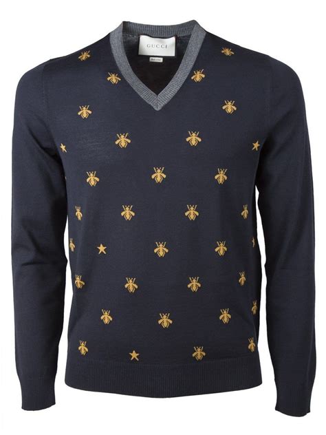 mens vnevk gucci bee|Gucci v neck sweater.